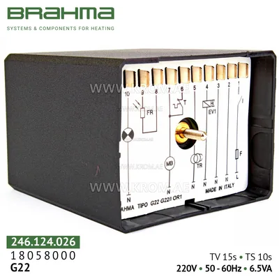 Brahma 18058000 G22 control box