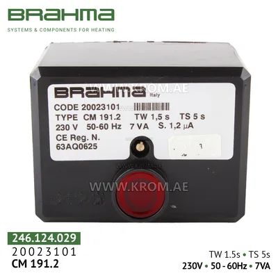 Brahma 20023101 CM191N.2 control box