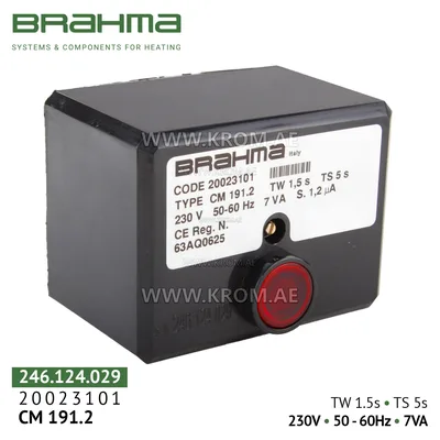 Brahma 20023101 CM191N.2 control box