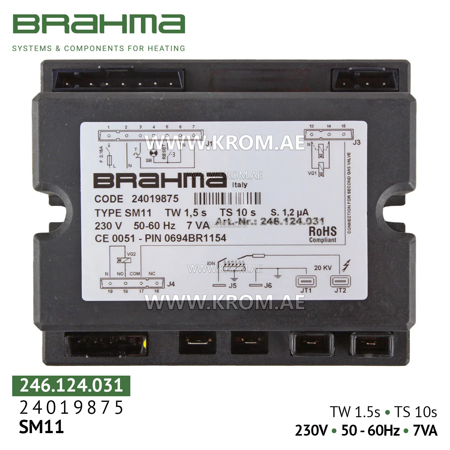 Brahma 24019875 SM11 control box