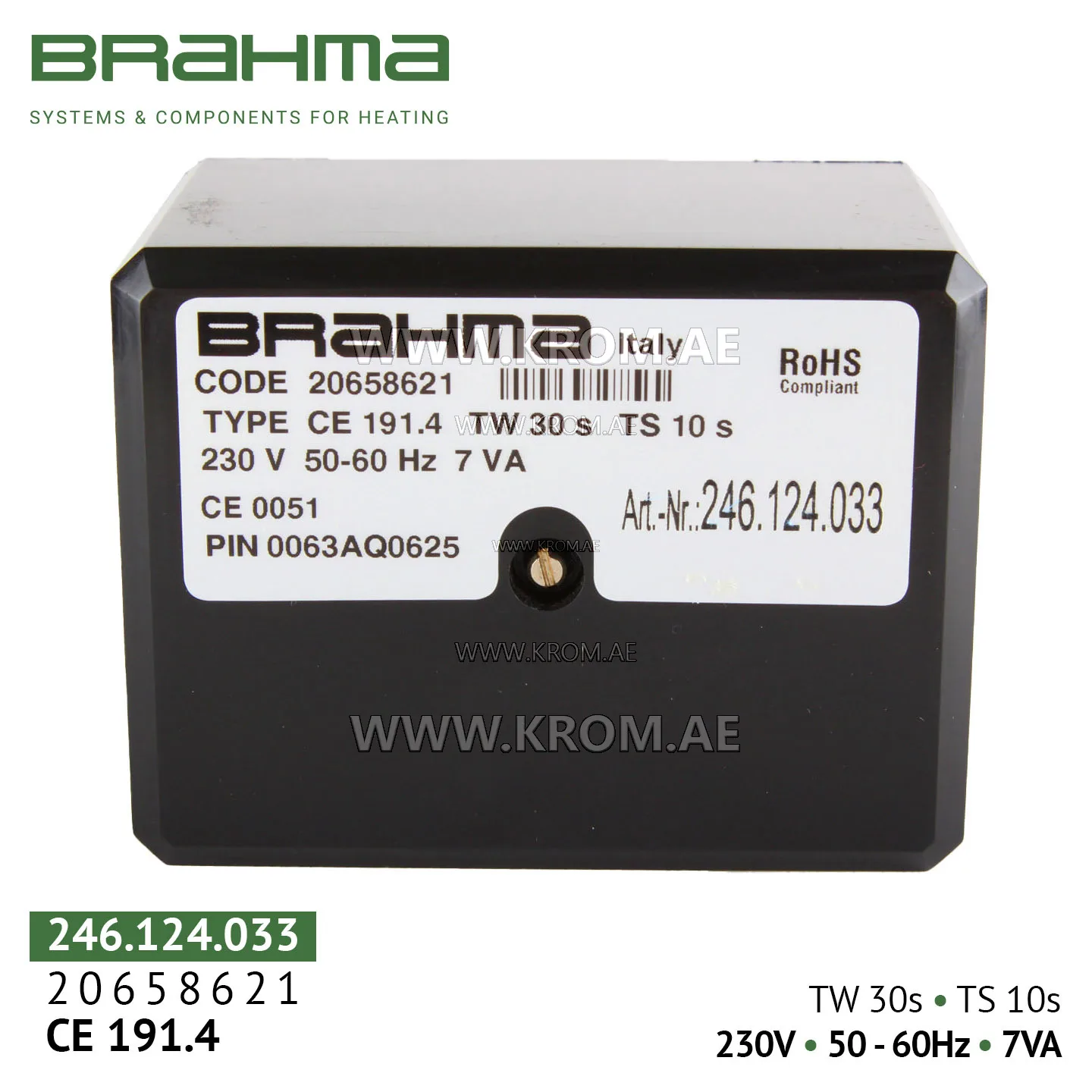 Brahma 20658621 CE191.4 control box