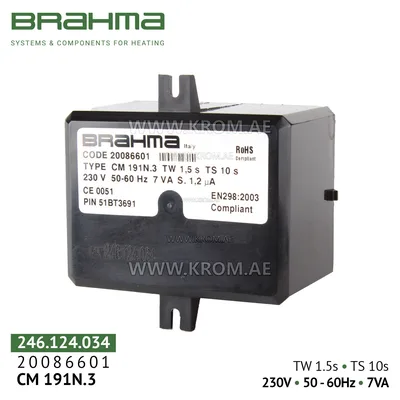 Brahma 20086601 CM191N.3 control box