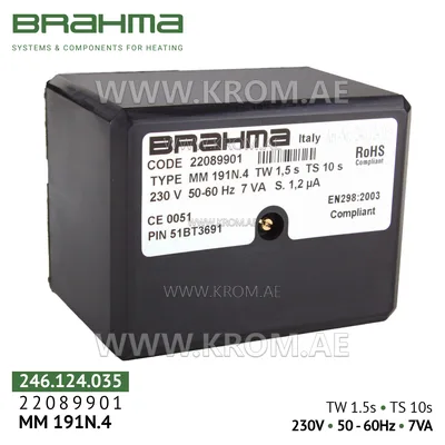 Brahma 22089901 MM191N.4 control box