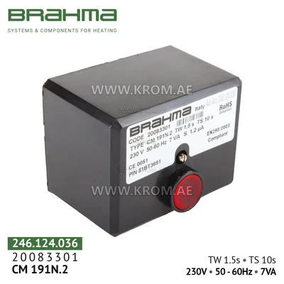 Brahma 20083301 CM191N.2 control box