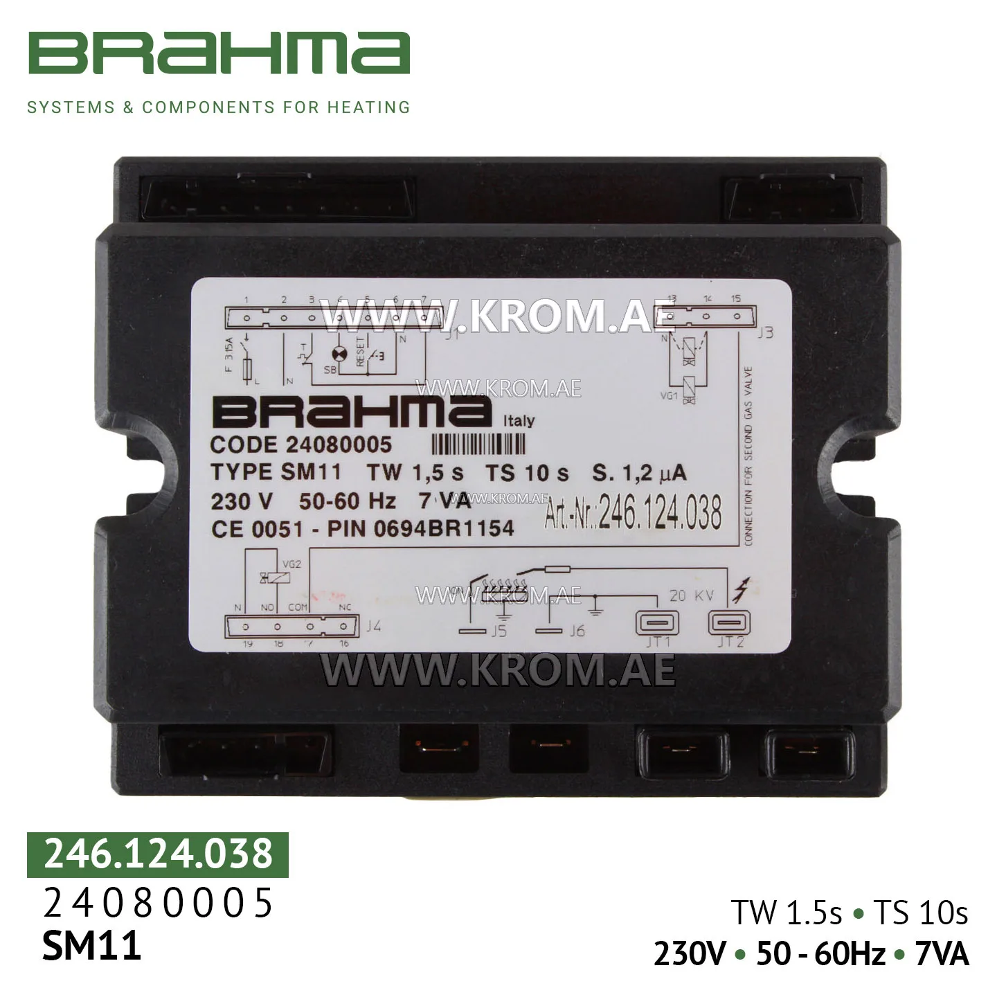 Brahma 24080005 SM11 control box