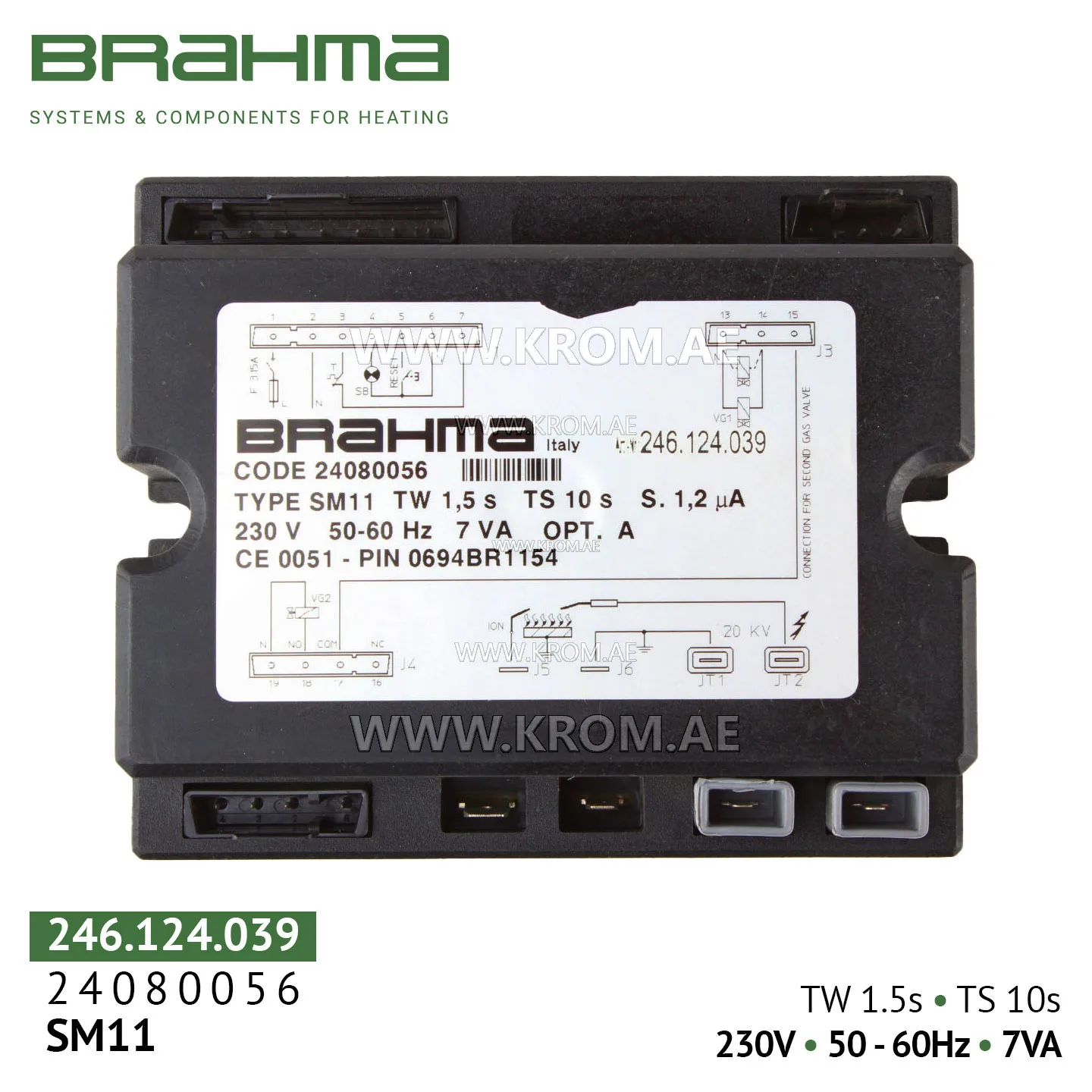 Brahma 24080056 SM11 control box