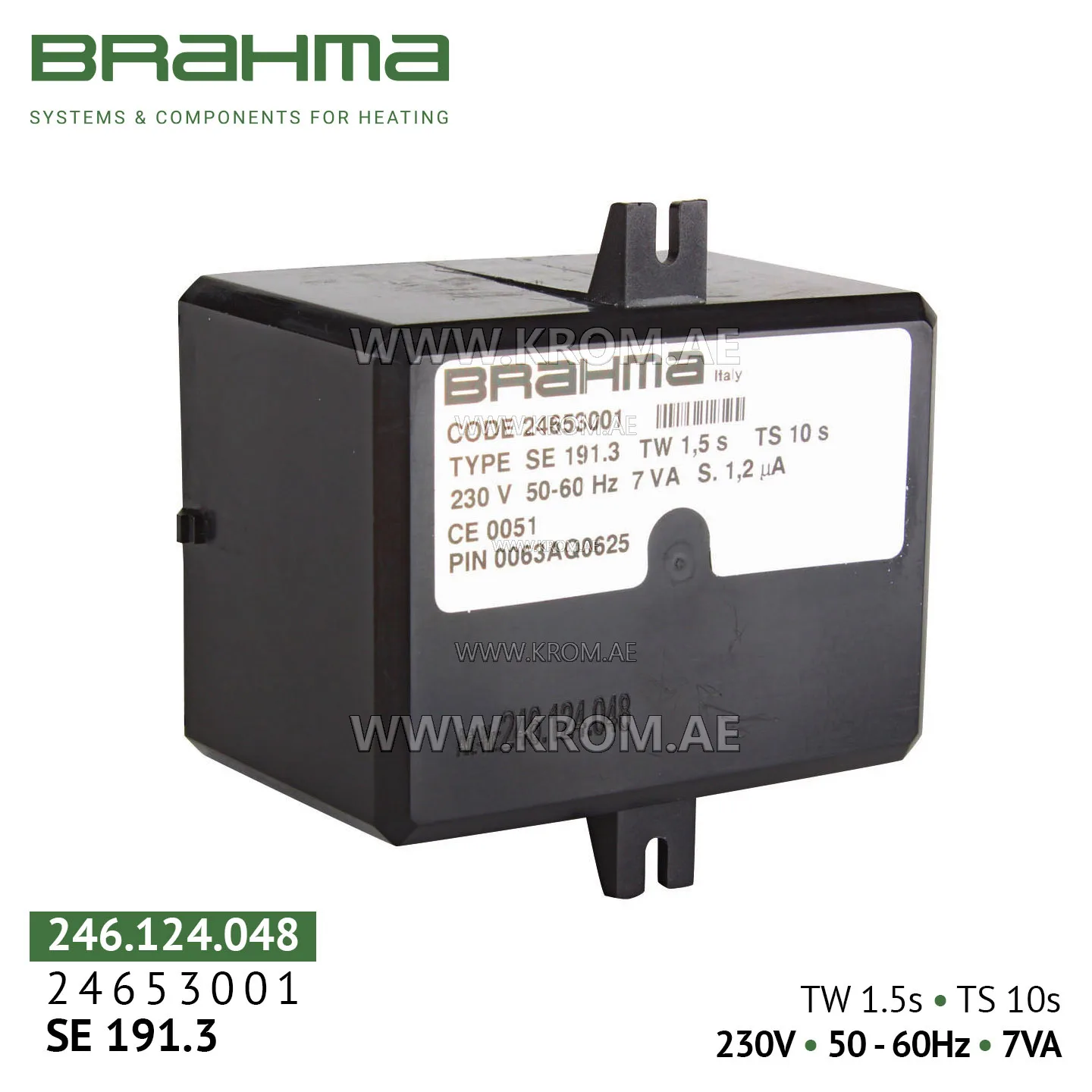 Brahma 24653001 SE191.3 control box