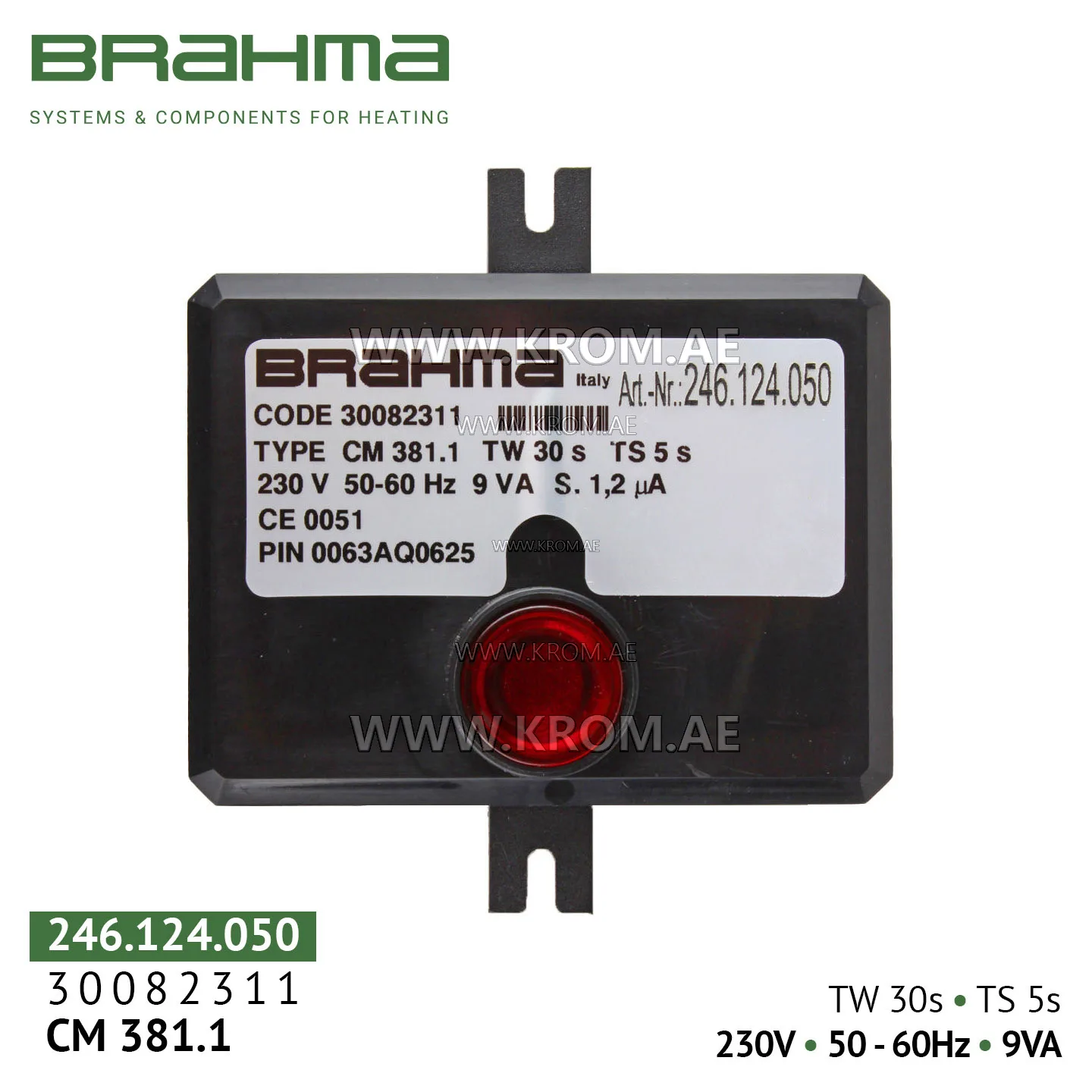 Brahma 30082311 CM381.1 control box