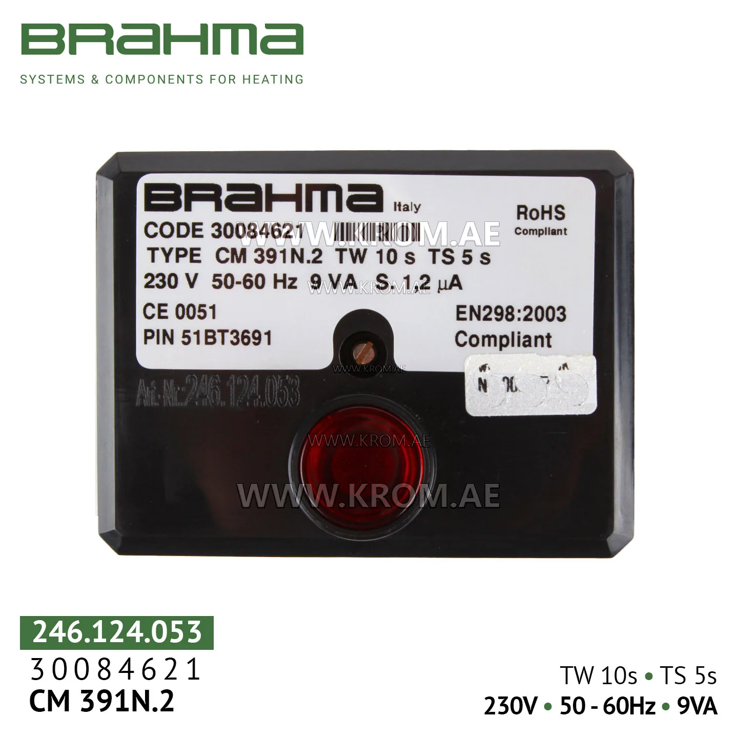 Brahma 30084621 CM391N.2 control box