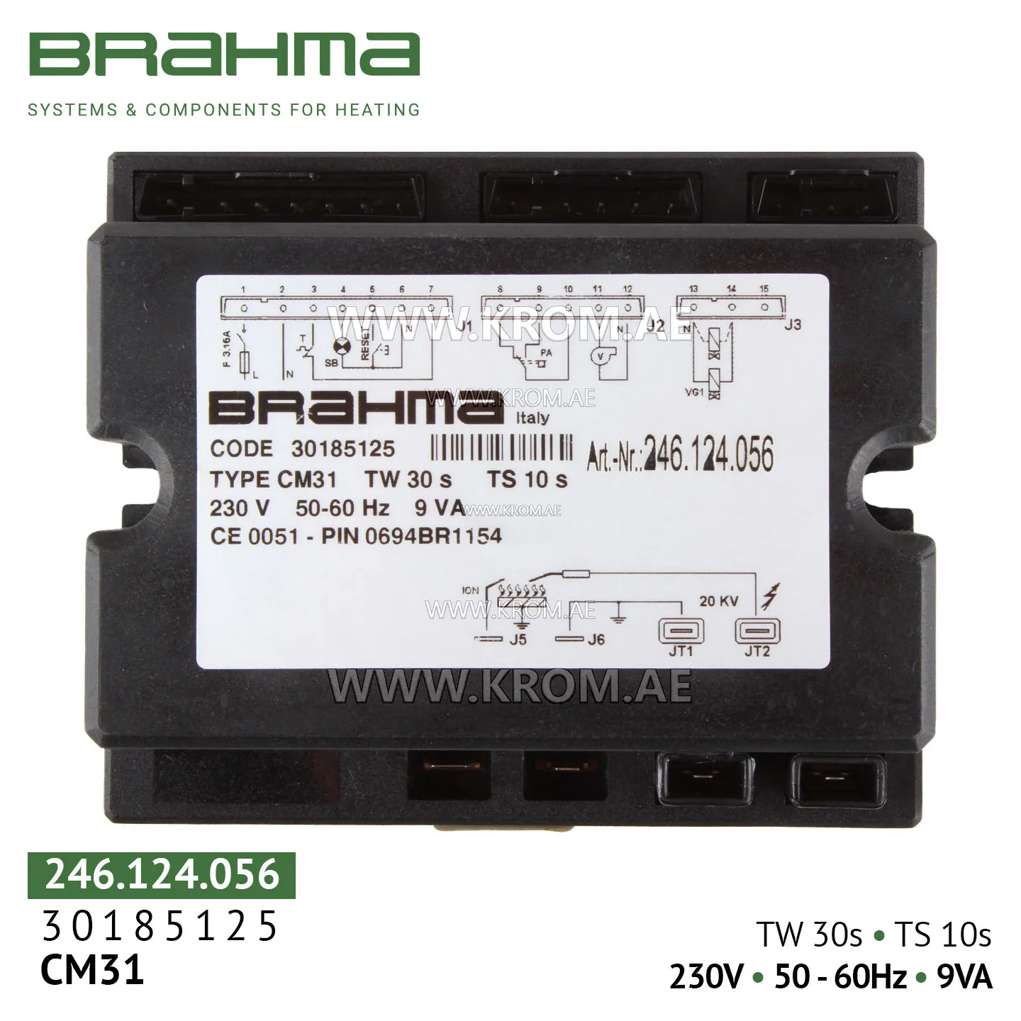 Brahma 30185125 CM31 control box