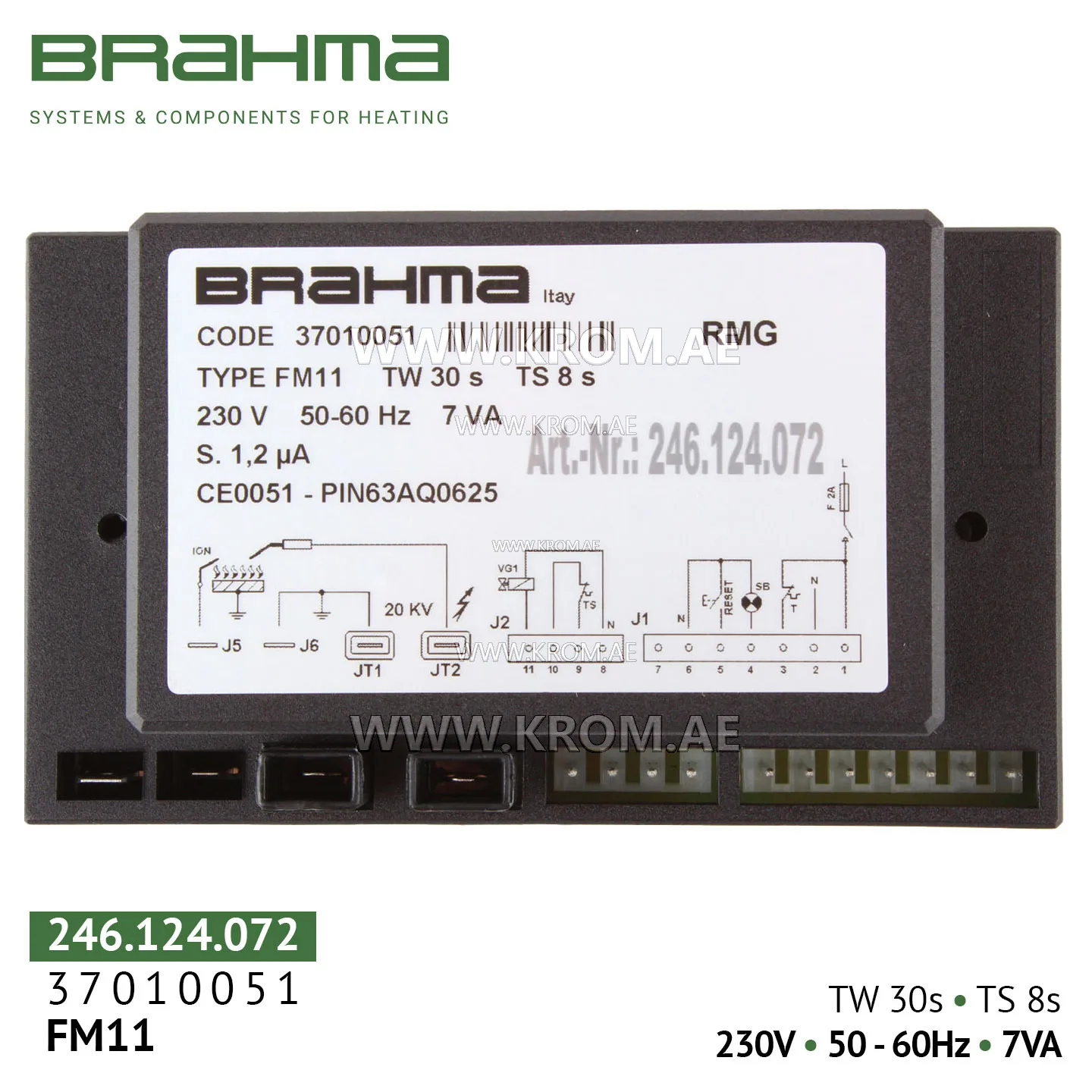 Brahma 37010051 FM11 control box