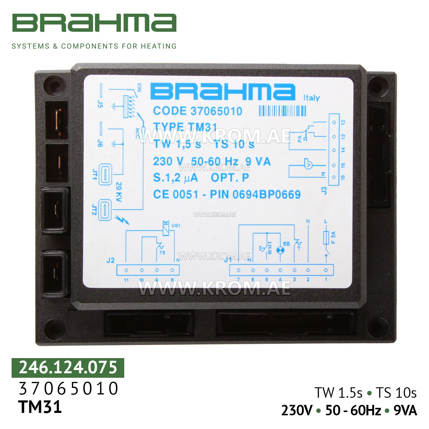 Brahma 37065010 TM31 control box