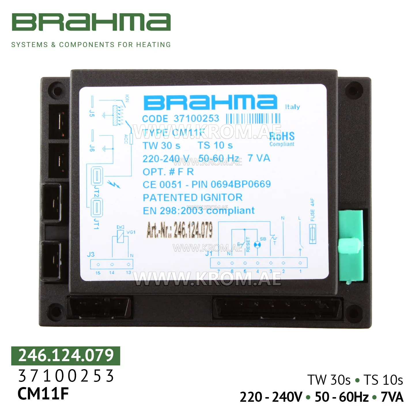 Brahma 37100253 CM11F control box