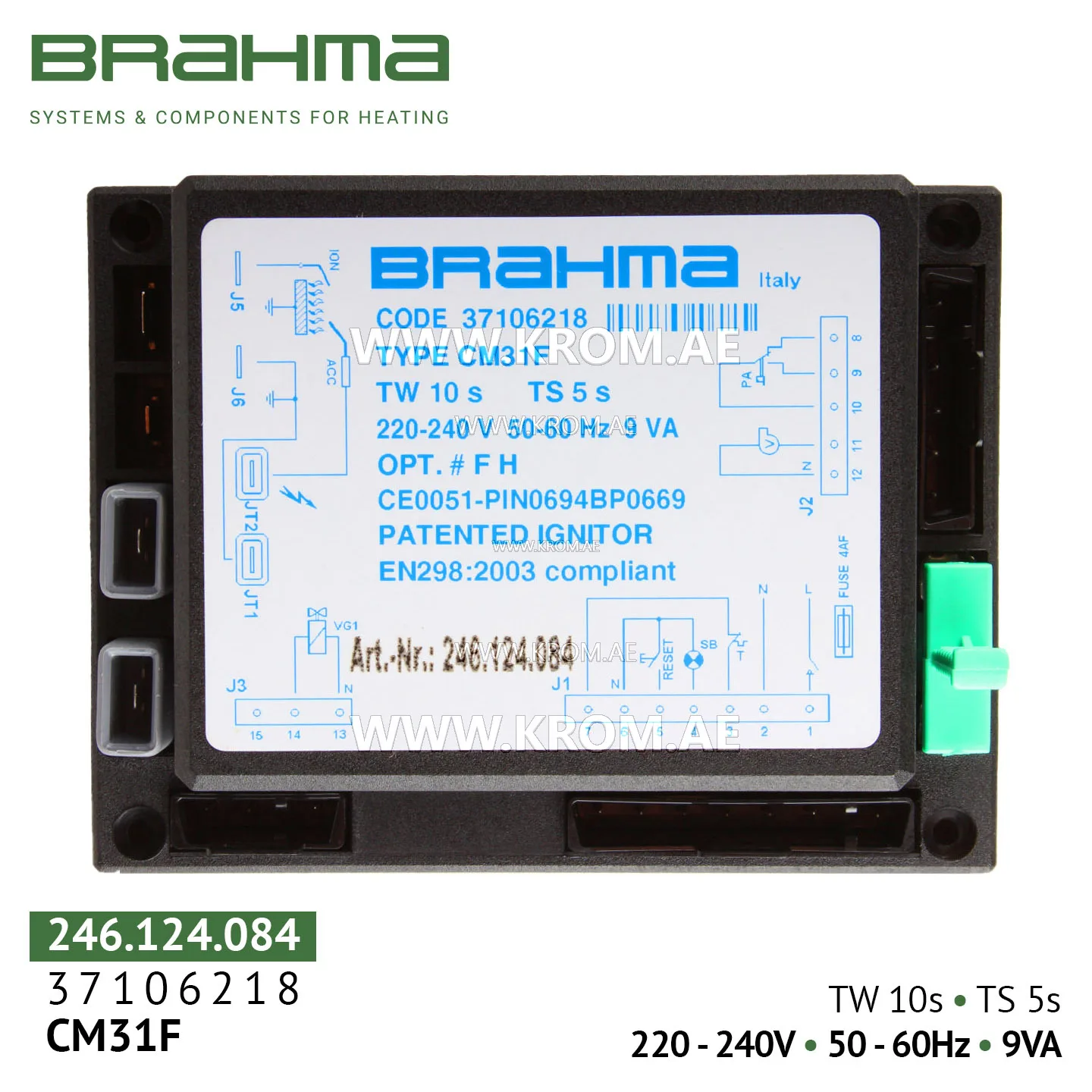 Brahma 37106218 CM31F control box