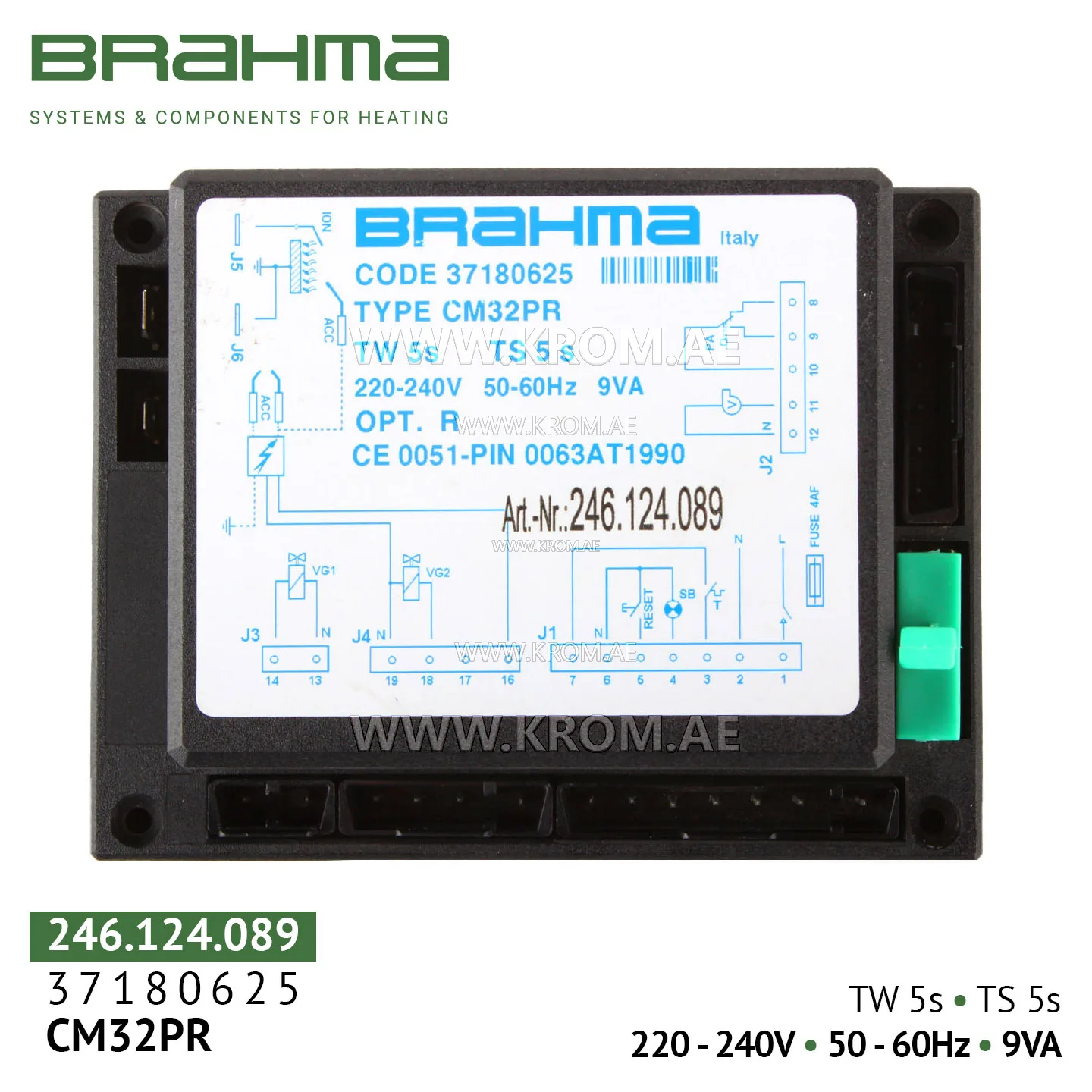 Brahma 37180625 CM32PR control box