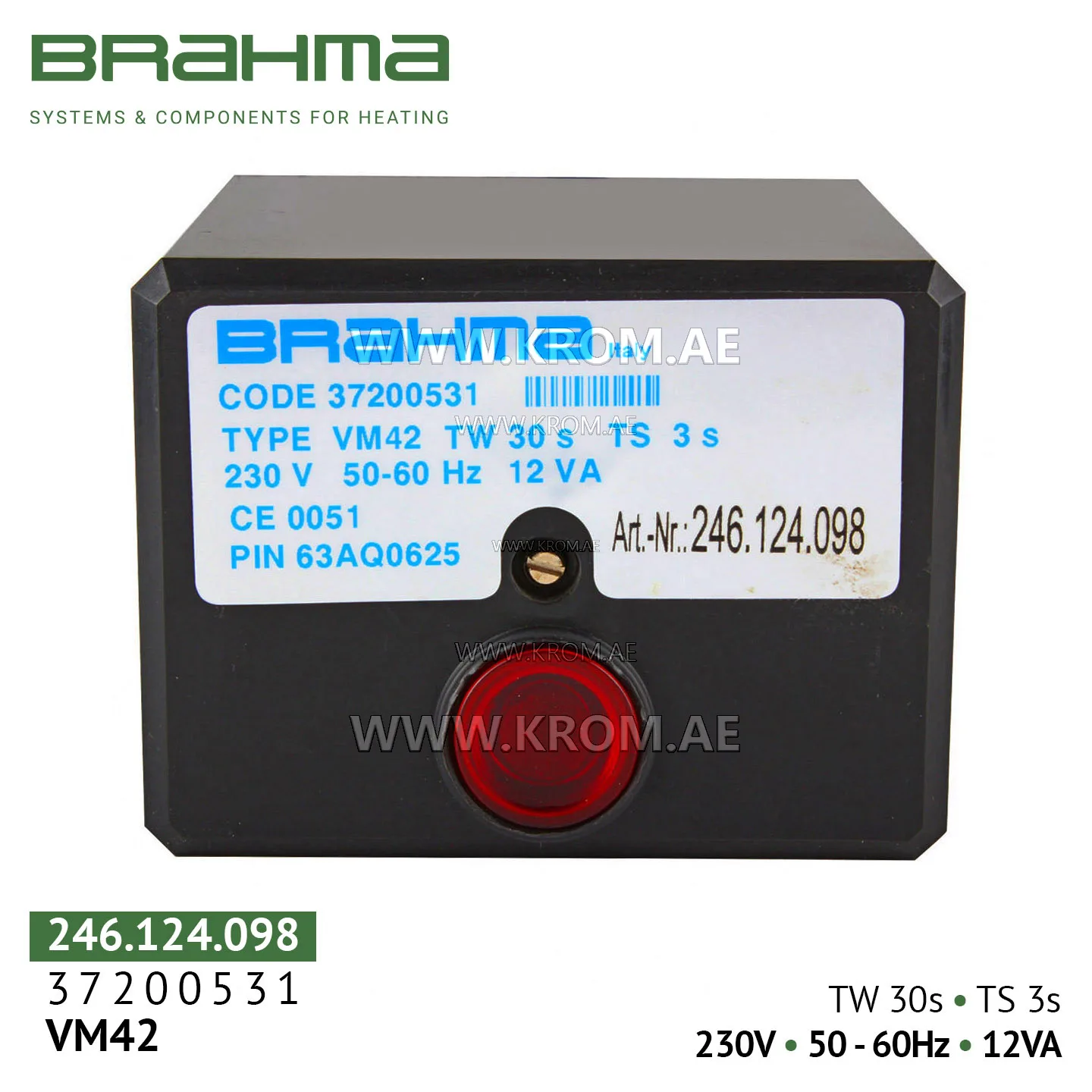 Brahma 37200531 VM42 control box