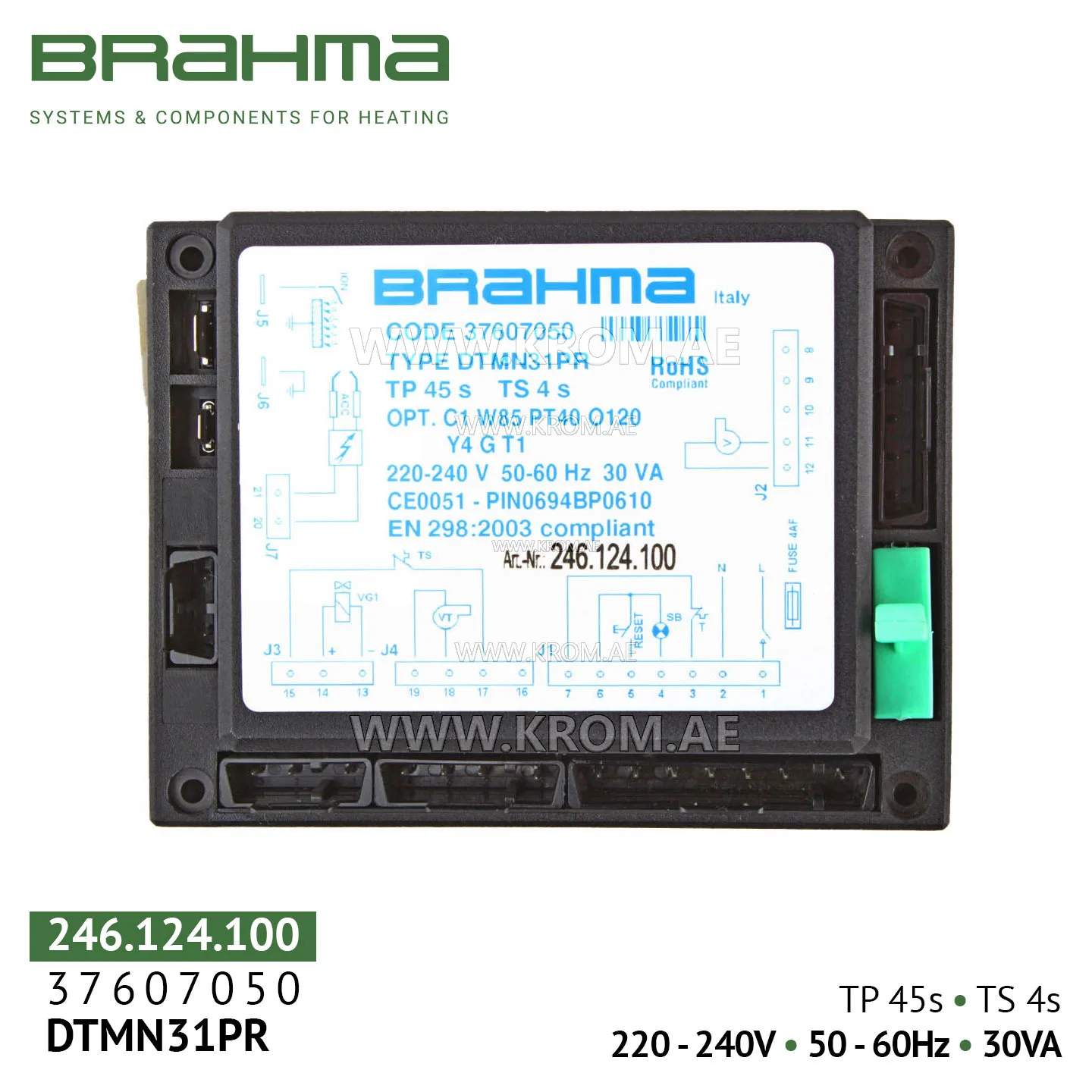 Brahma 37607050 DTMN31PR control box