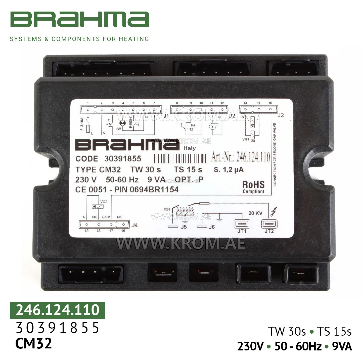 Brahma 30391855 CM32 control box
