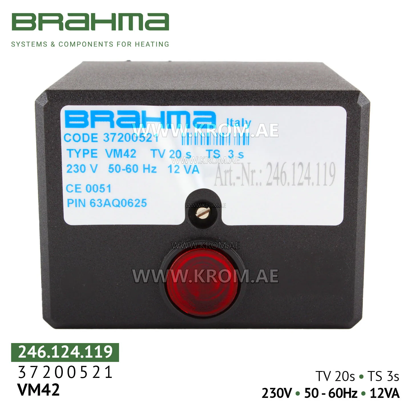 Brahma 37200521 VM42 control box