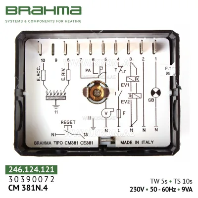Brahma 30390072 CM381N.4 control box