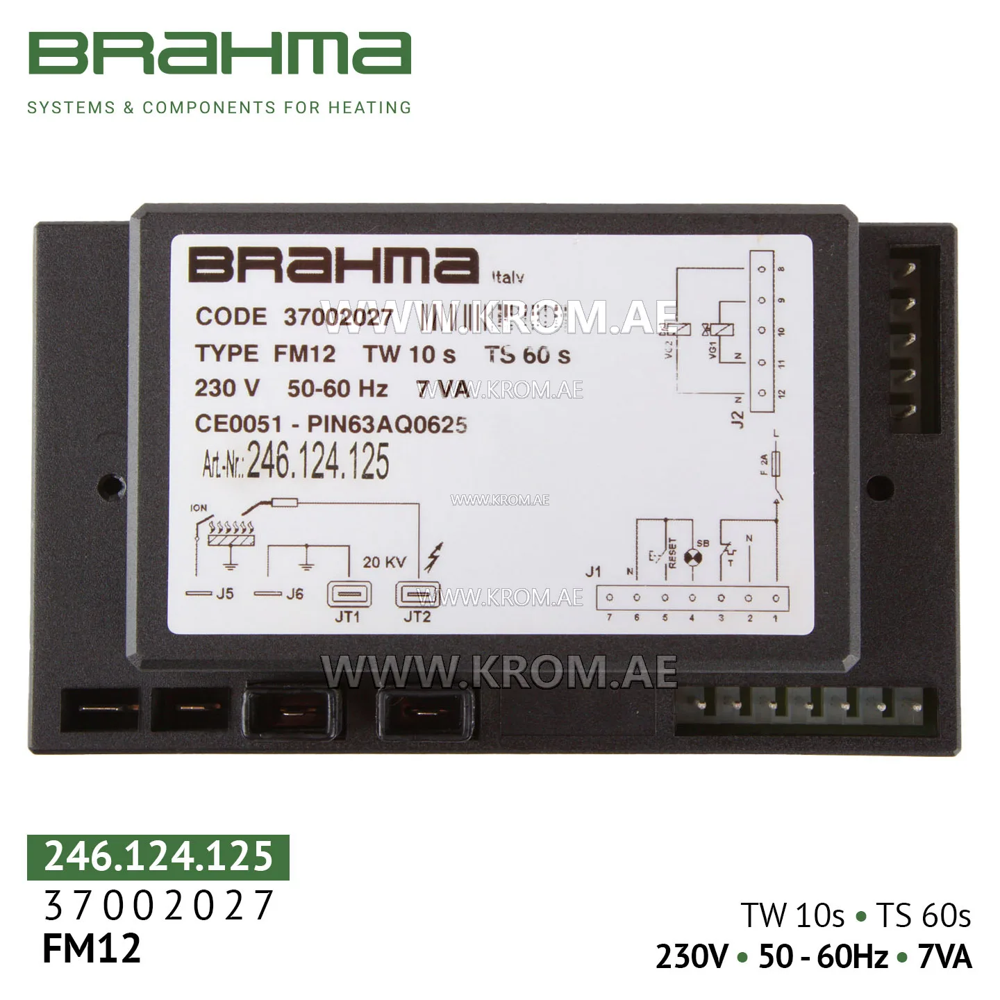 Brahma 37002027 FM12 control box