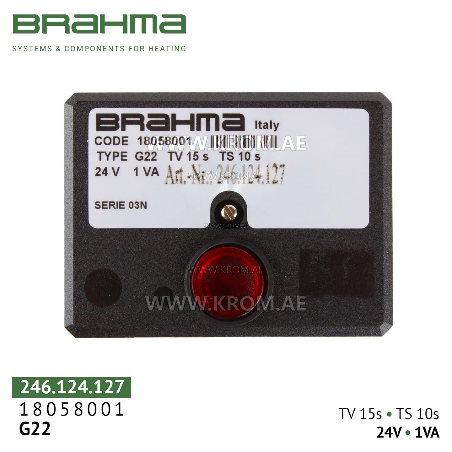 Brahma 18058001 G22 control box