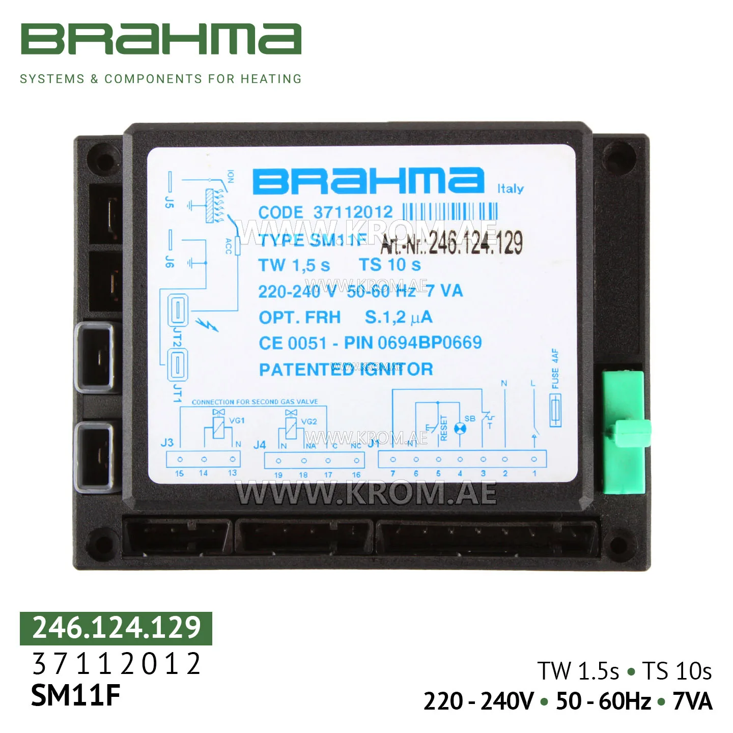 Brahma 37112012 SM11F control box