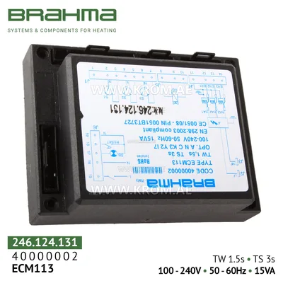 Brahma 40000002 ECM113 control box