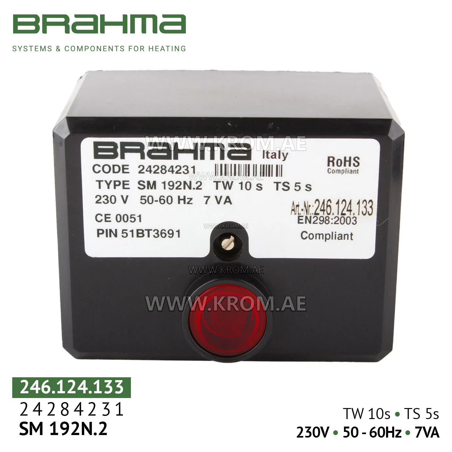 Brahma 24284231 SM192N.2 control box