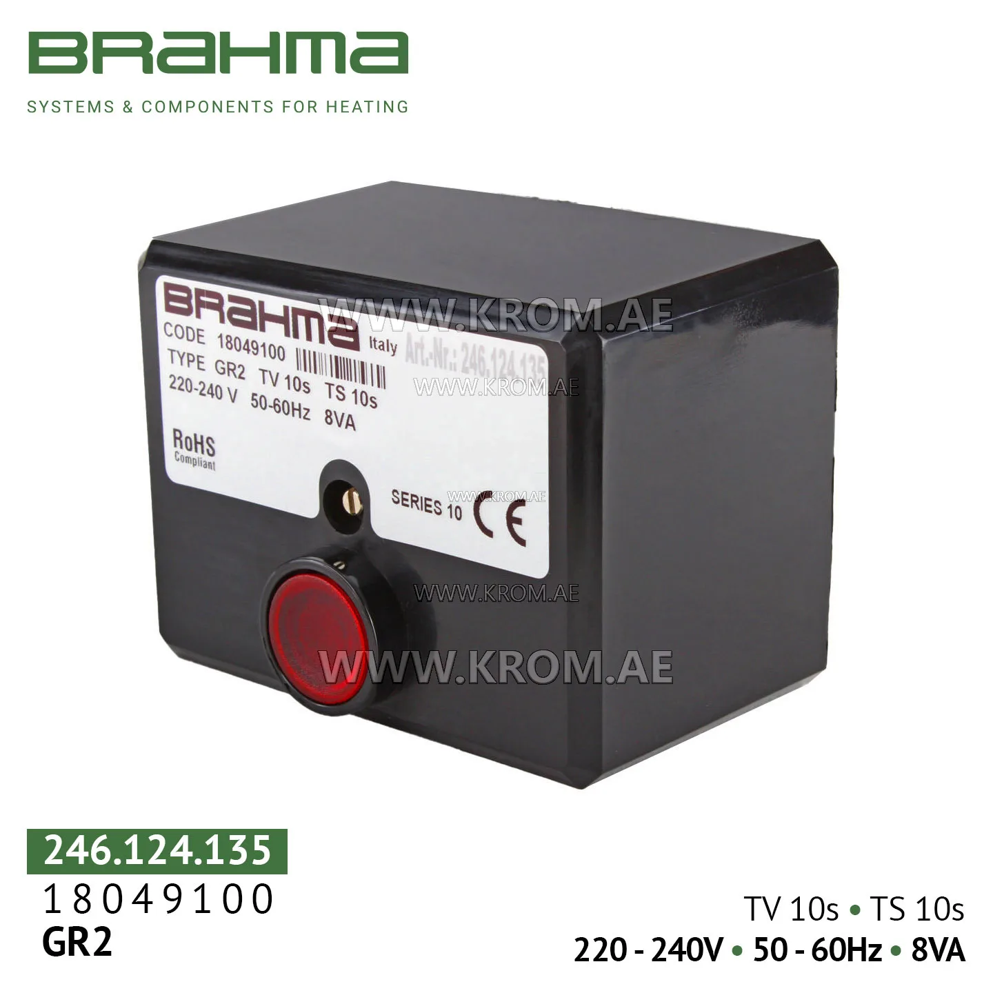 Brahma 18049100 GR2 control box