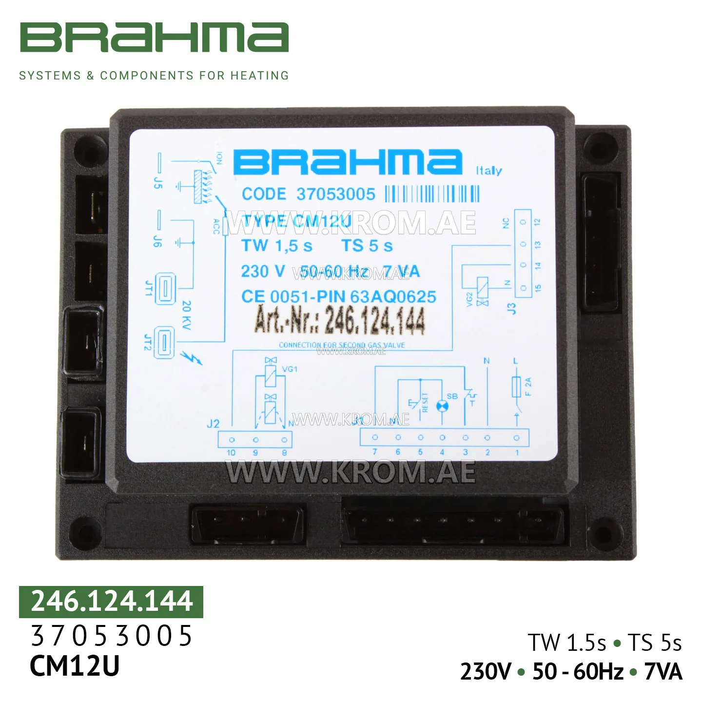 Brahma 37053005 CM12U control box