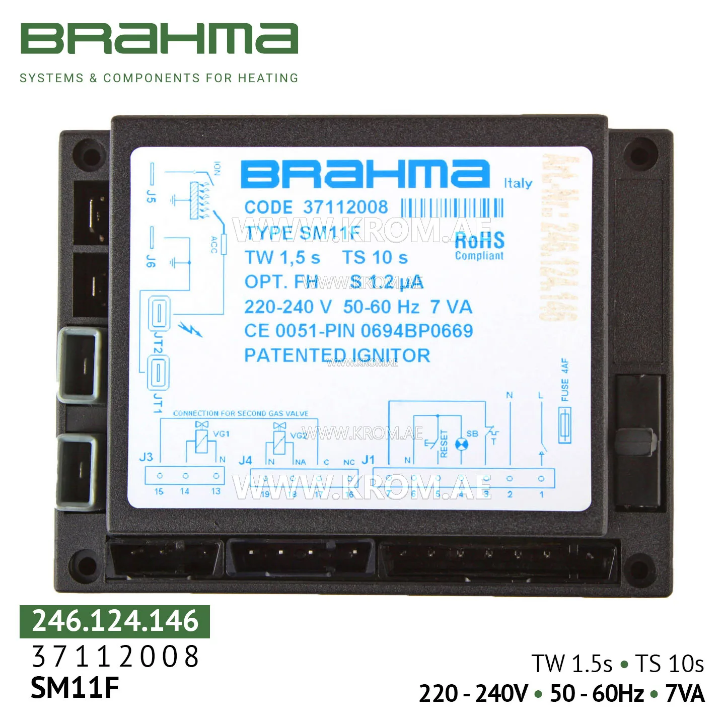 Brahma 37112008 SM11F control box