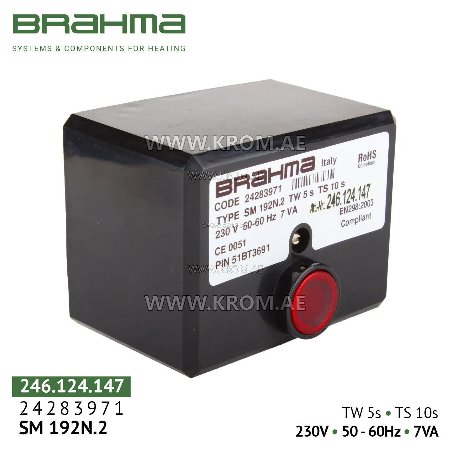 Brahma 24283971 SM192N.2 control box