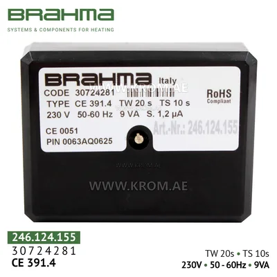 Brahma 30724281 CE391.4 control box