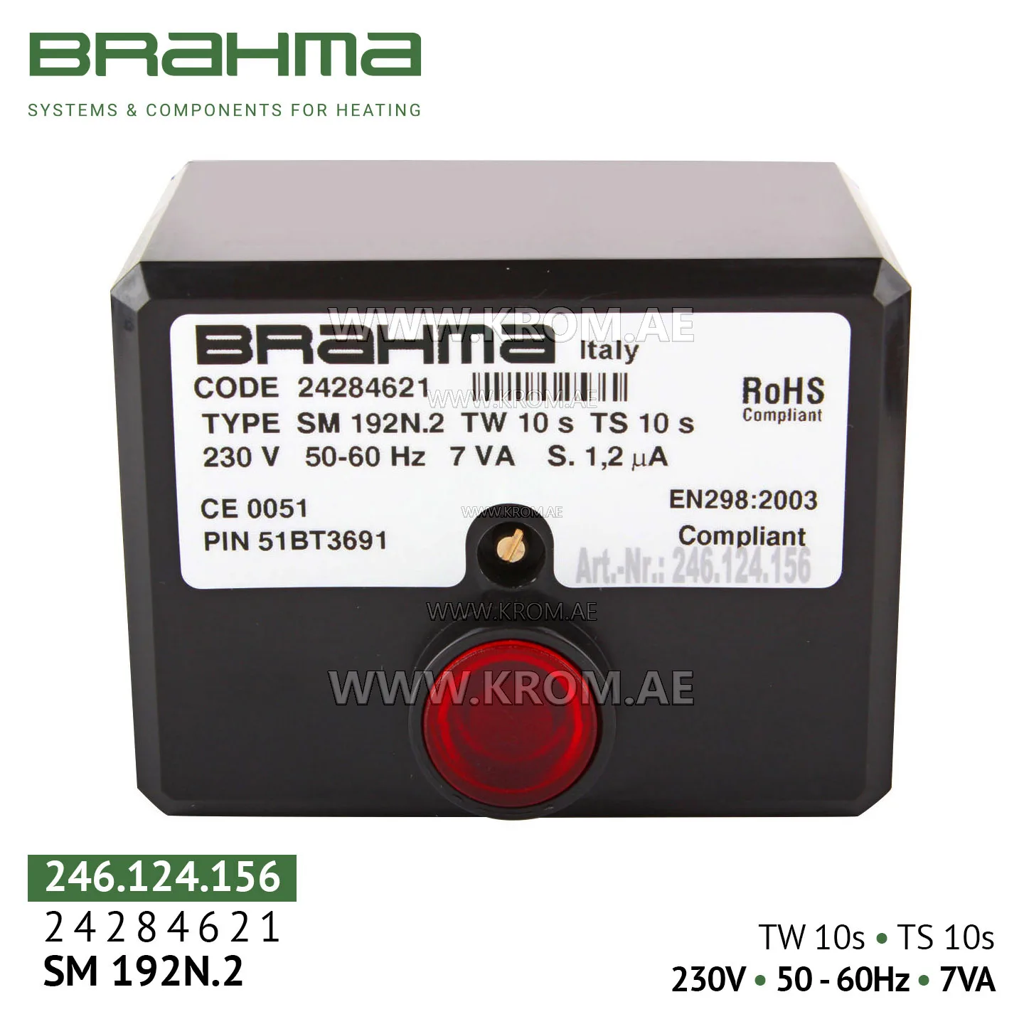 Brahma 24284621 SM192N.2 control box