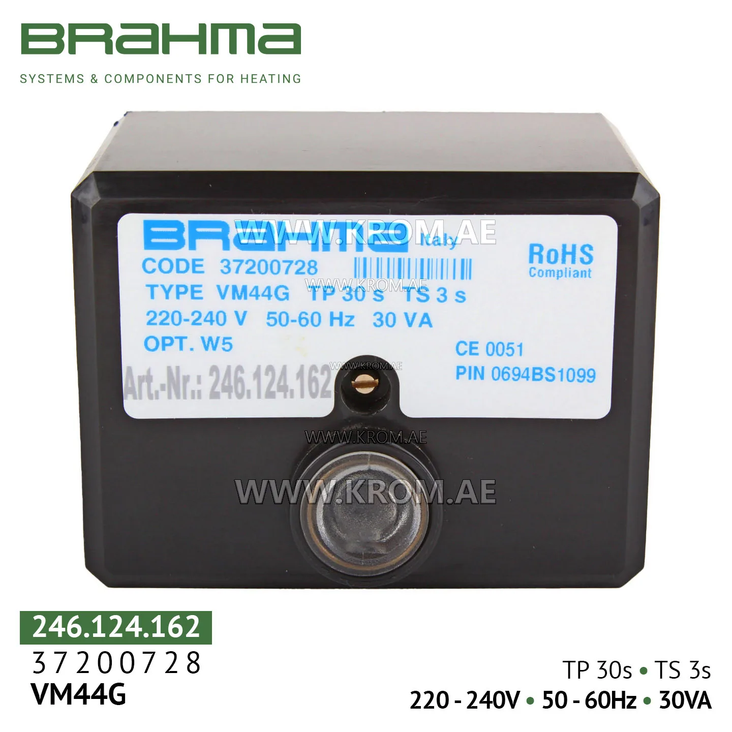 Brahma 37200728 VM44G control box