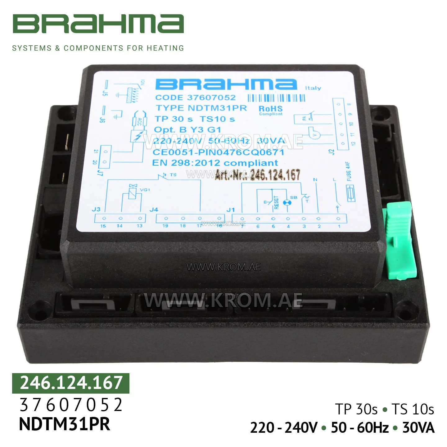 Brahma 37607052 NDTM31PR control box