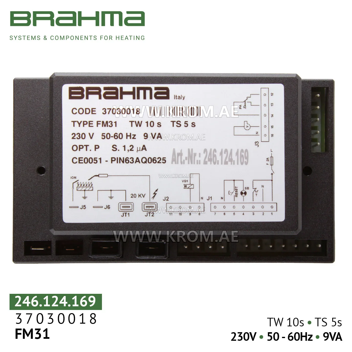 Brahma 37030018 FM31 control box