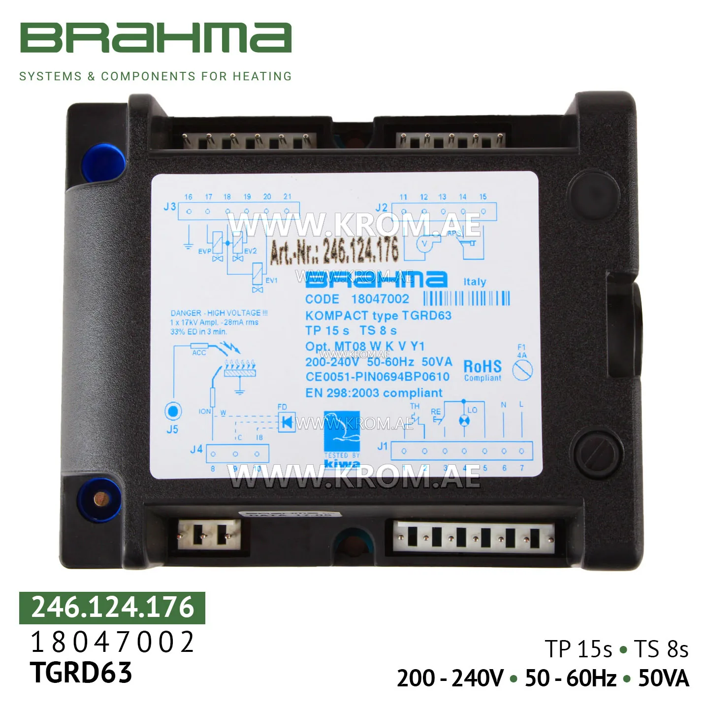 Brahma 18047002 TGRD63 control box