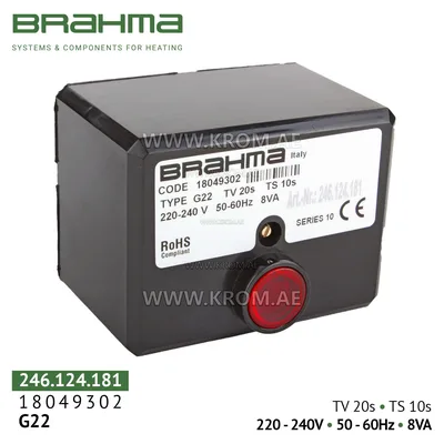 Brahma 18049302 G22 control box