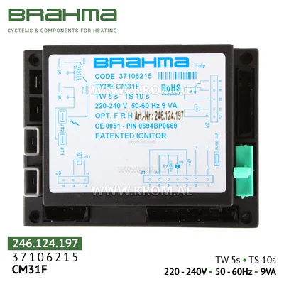 Brahma 37106215 CM31F control box