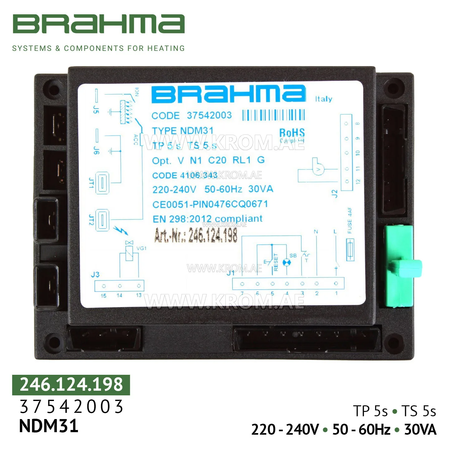 Brahma 37542003 NDM31 control box
