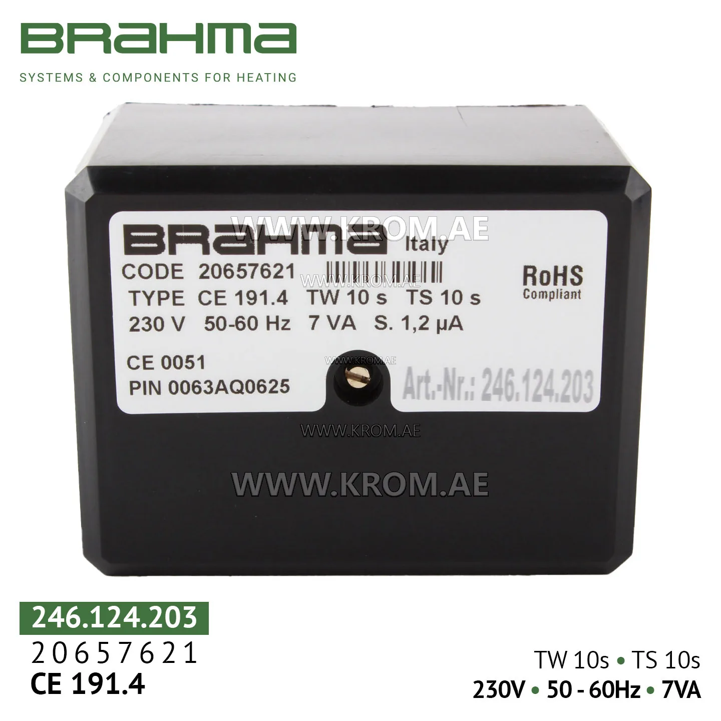 Brahma 20657621 CE191.4 control box