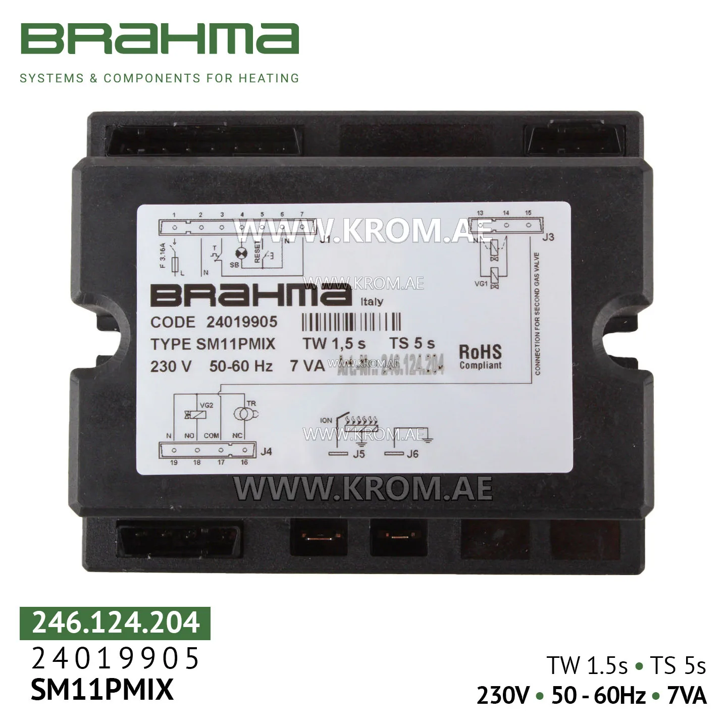 Brahma 24019905 SM11PMIX control box