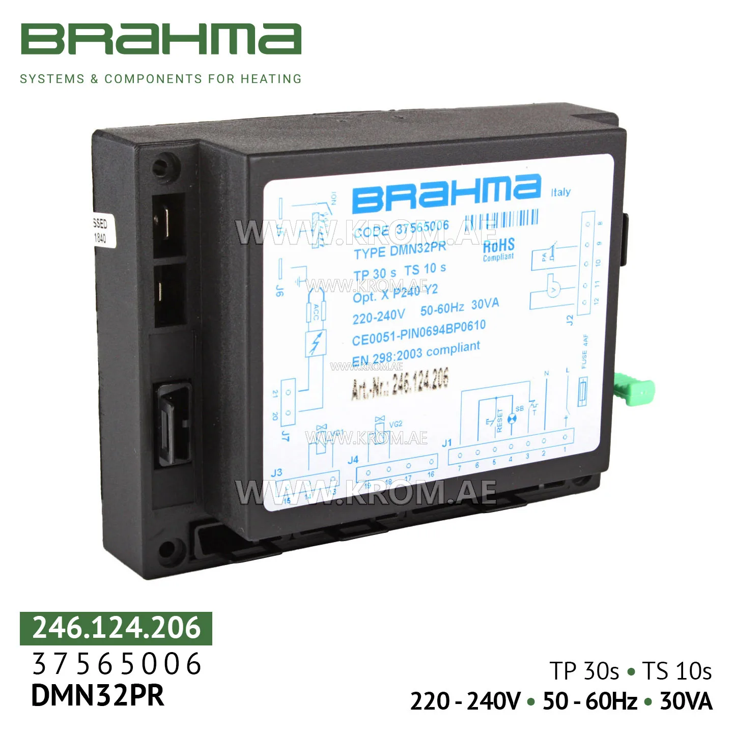 Brahma 37565006 DMN32PR control box