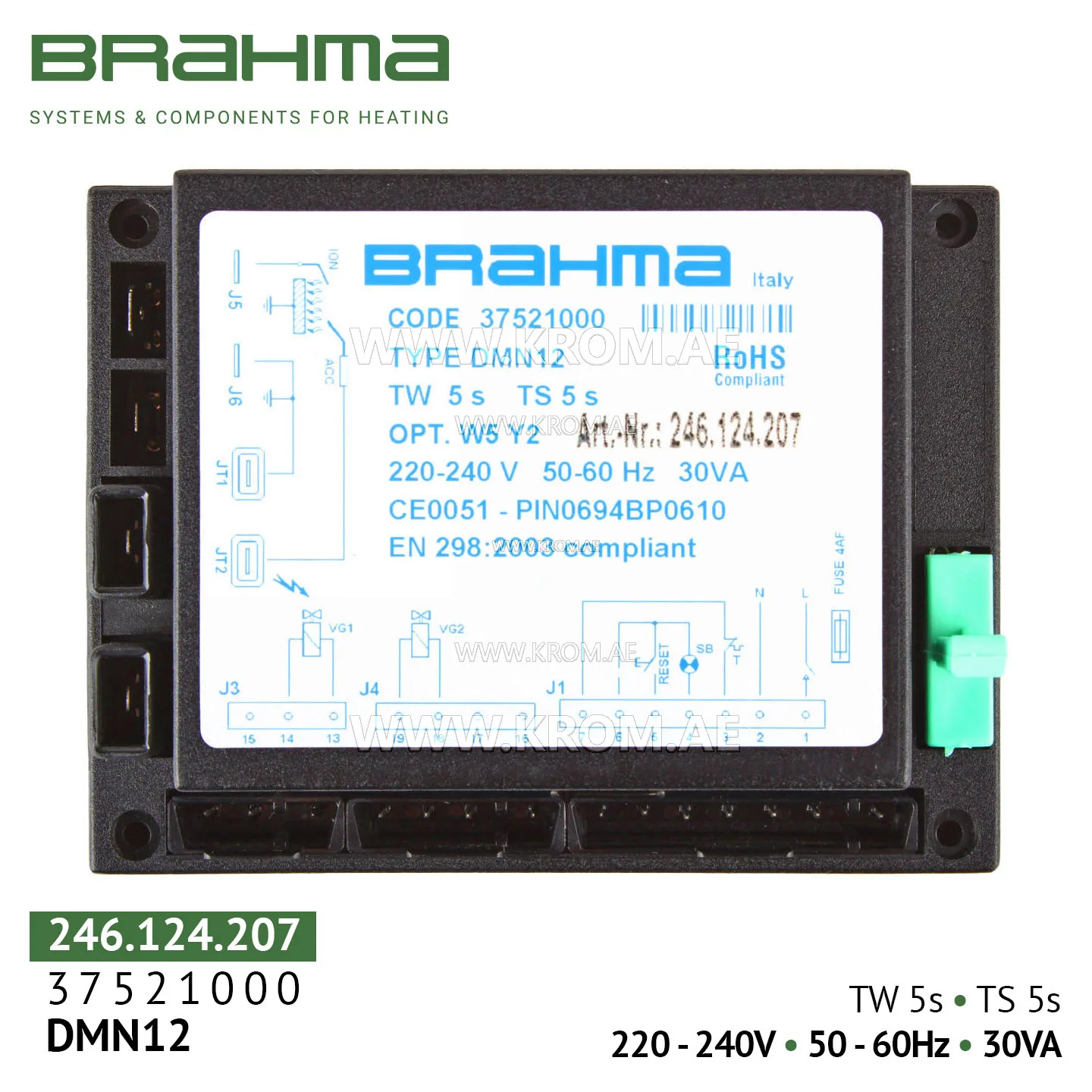 Brahma 37521000 DMN12 control box