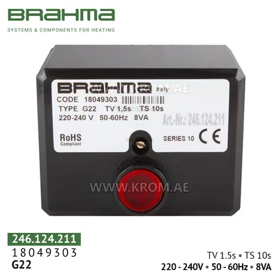 Brahma 18049303 G22 control box