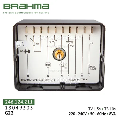 Brahma 18049303 G22 control box