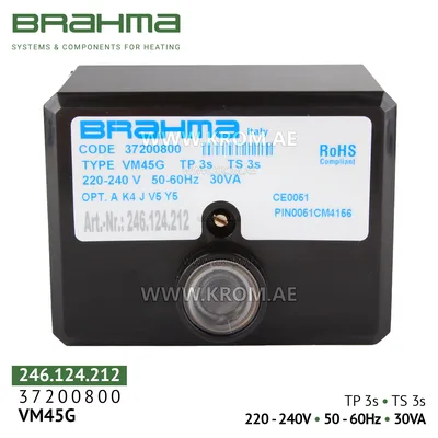 Brahma 37200800 VM45G control box