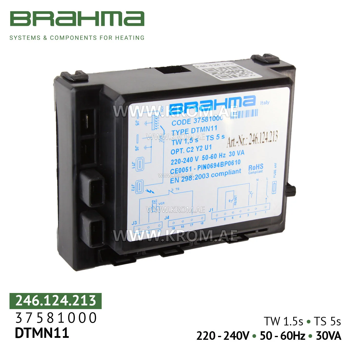Brahma 37581000 DTMN11/G control box